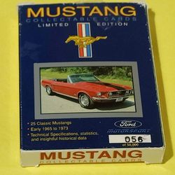 Ford Mustang 25 Collectable Cards Limited Edition #56 of 50,00!! 1(contact info removed)  Like NEW! 