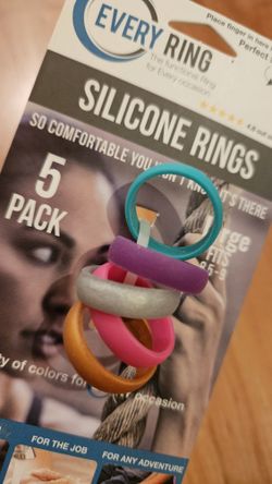 Every Ring Silicone Rings Large Set Size 8.5-9