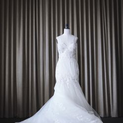 Lace Crepe Wedding Dress