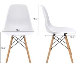 Modern White Plastic Chairs 