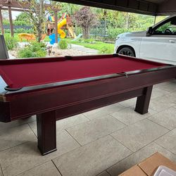 8 ft Brunswick Pool Table with Ping Pong Tabletop