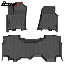 Fits 2025-2026 Ram 1500 Quad Cab TPE All Weather 3D Floor Mats Cargo Liner Carpets