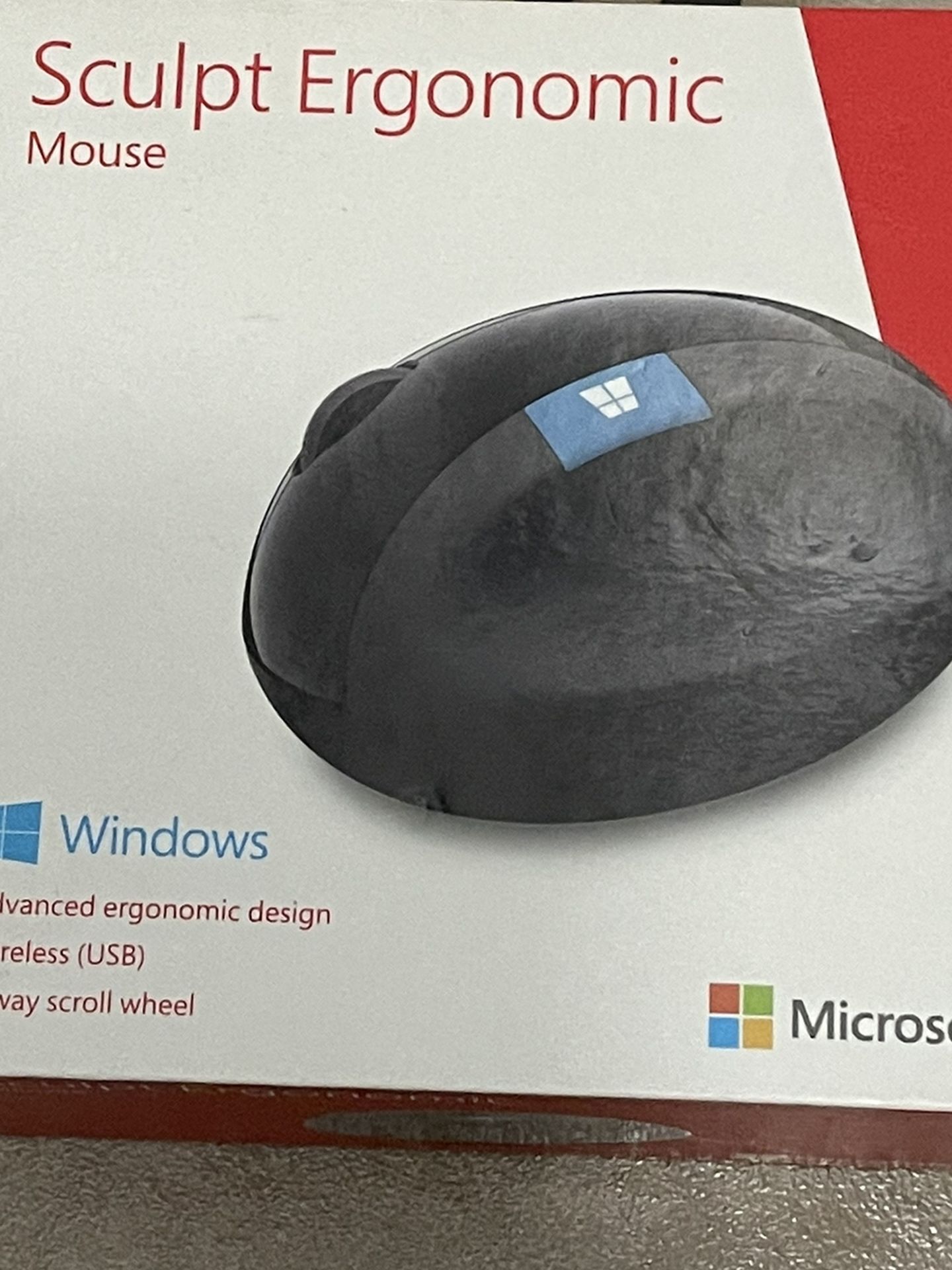 Microsoft Sculpt Ergonomic Mouse - Wireless Mouse - ergonomic - Black
