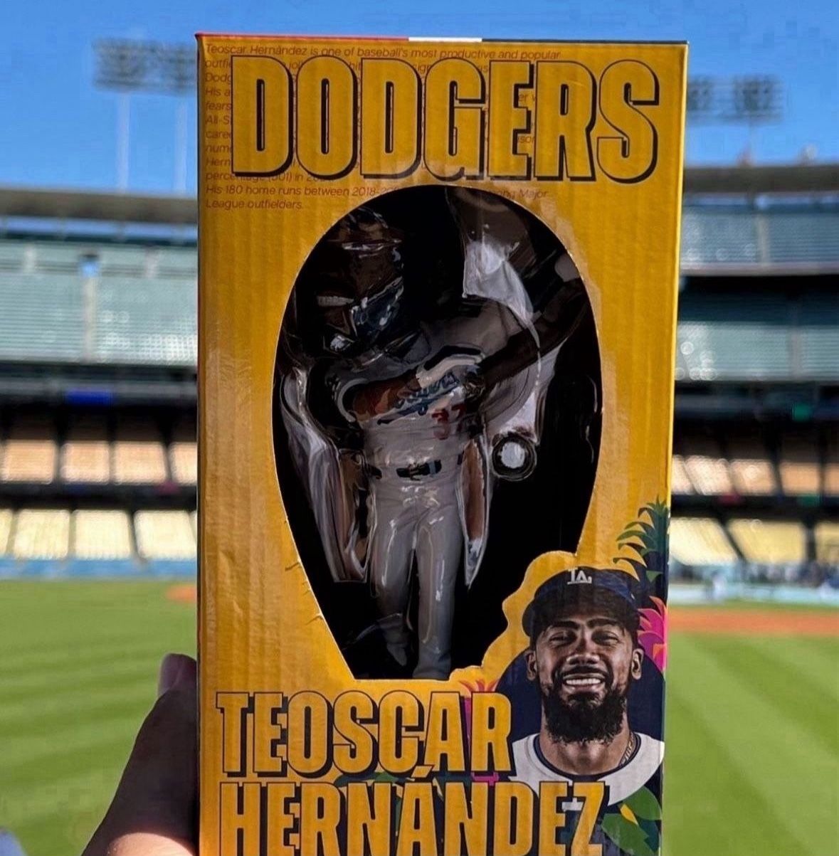 Teoscar Hernandez Dodger Baseball Bobblehead SGA 7/22/25