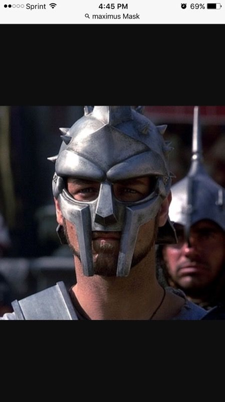 Gladiator Mask (Maximus) Aluminum.