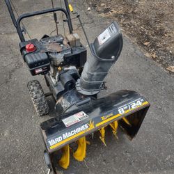 Yard Machines By MTD Snowblower 8HP 24" Clearing Width