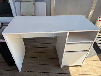 White desk