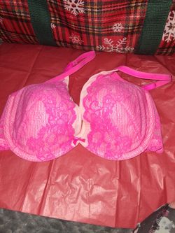 Pink Lace Push-Up Bra