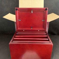 Vintage JORDAN MARK Wooden Photo Album Box