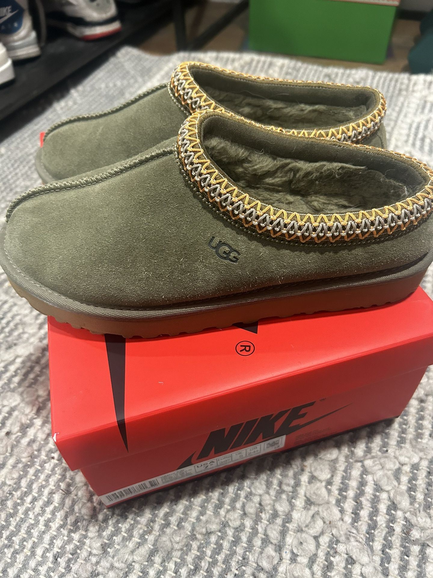 UGG Tasman Burnt Olive Suede