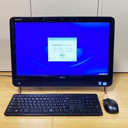 Dell All In One PC Intel Duo Core 8 GB RAM 500 GB HD DVDRW Webcam Wi-Fi Windows 64 Bit OS 