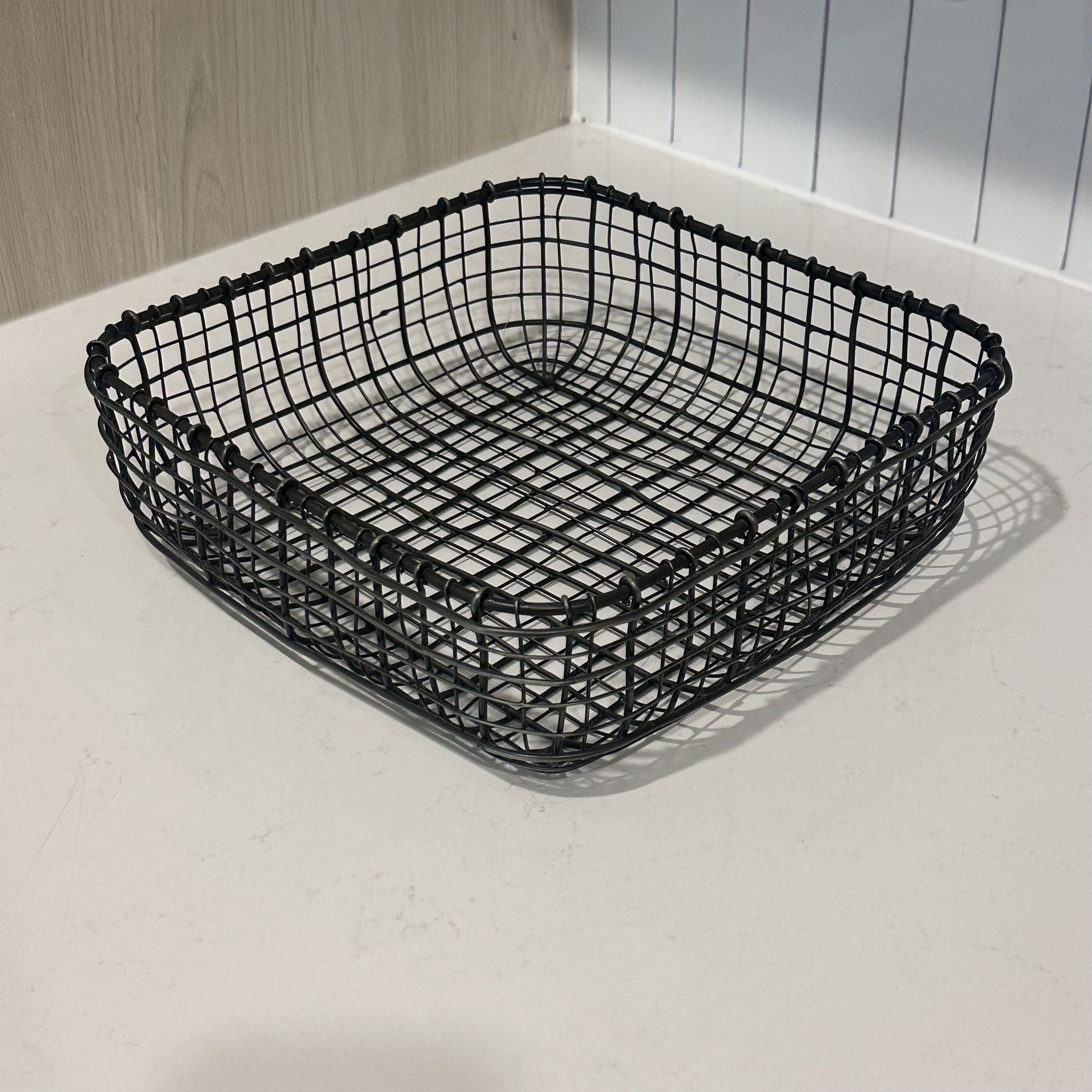 Crate & Barrel Bendt Wire Basket