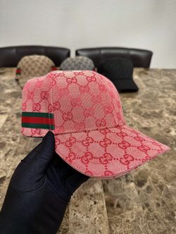 GG Pink Monogram Adjustable Size Designer Hat 