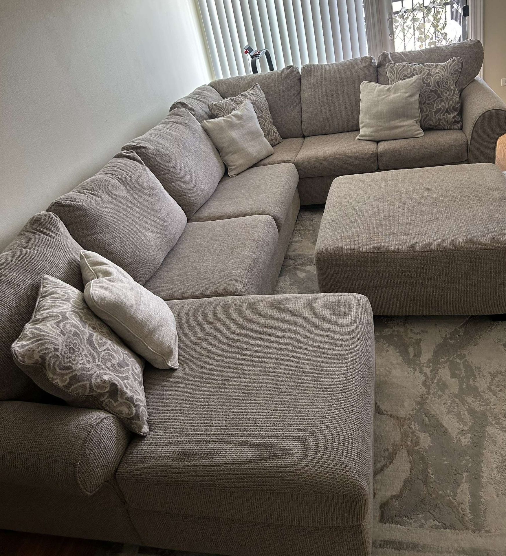Sectional With Ottoman