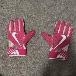 2XL Nike Pink Padded Lineman Gloves