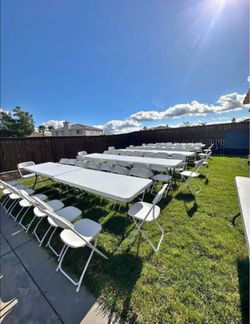 Tables and chairs