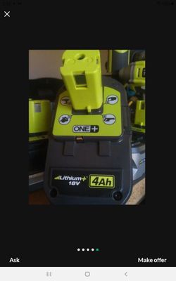 RYOBI 18V 4.0AH LITHIUM BATTERY NEW EACH ONE