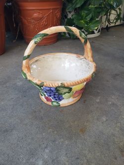 Vintage Ceramic Basket
