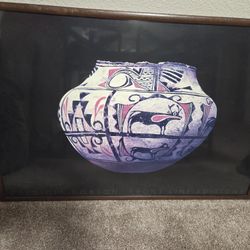 Patricia Dobson Set Of 2 Pottery Paintings