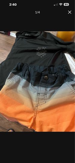 Kids Swim Trunks And Shirt
