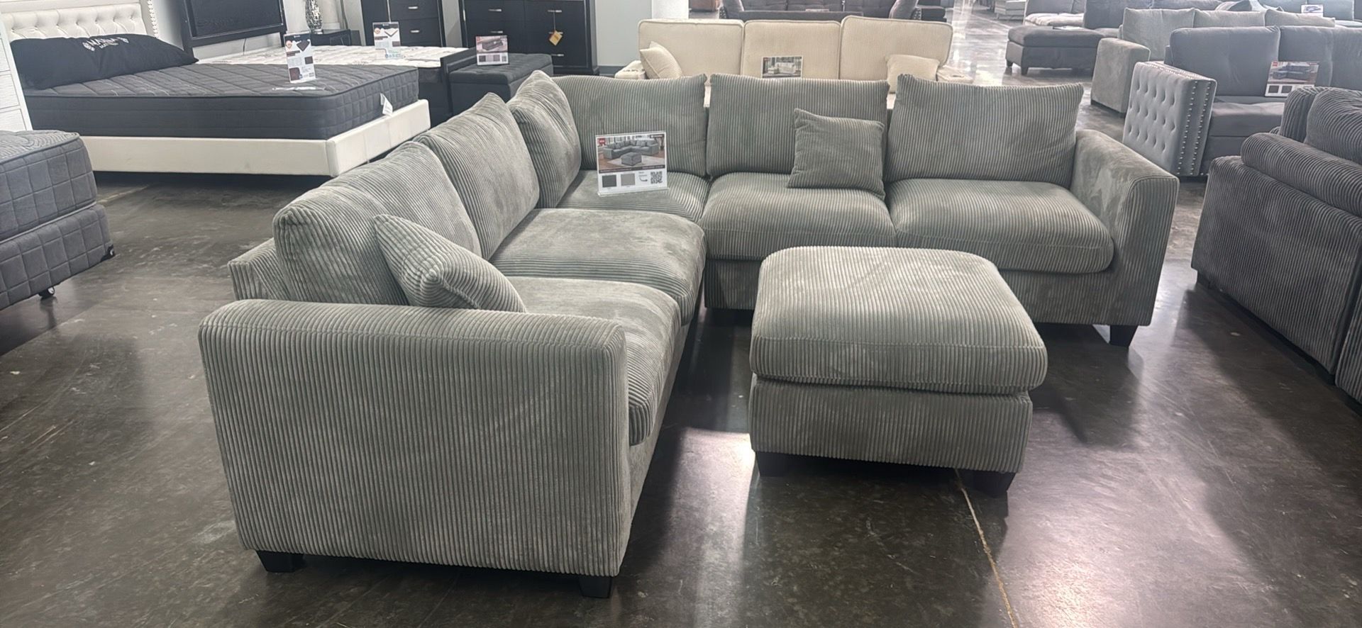 Corduroy couch new in box