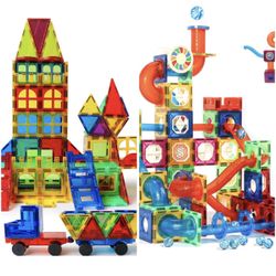MEGABLOCK Magnet Tiles LOT ( 4 Sets )- 3 Building -1 Marble Run