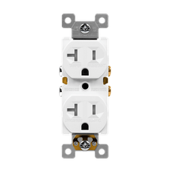 ENERLITES - Residential Grade 20A Tamper-Resistant Duplex Receptacle - WHITE