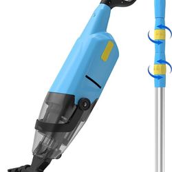 Efurden Handheld Pool Vacuum, Rechargeable Pool Cleaner with Running Time up to 60-Minutes Ideal for Above Ground Pools, Spas and Hot Tub for Sand and