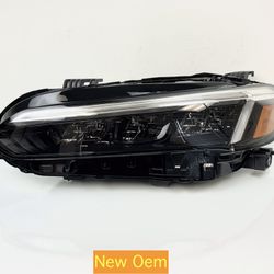 2022-2025 Honda Civic Left  Driver Side Headlight  New OEM Black
