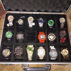Watches and case all for 350