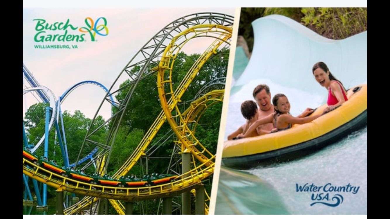 Two 1-Day (All Day) Tickets to Busch Gardens