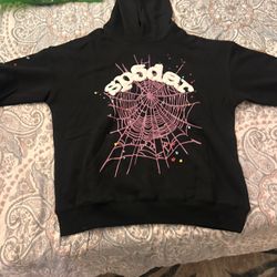 Spider Hoodie Black And Pink 