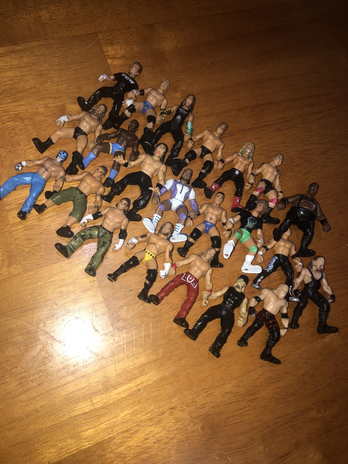 WWE & TNA Micro Aggression Action Figures, Rings, & Accessories