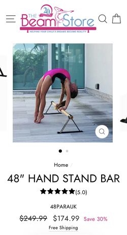 GYMNASTICS 48" HAND STAND BAR