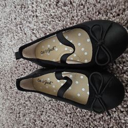 Girls Black Slip On Shoes