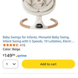 Baby swing like new