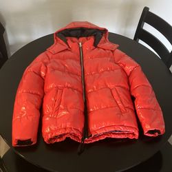 American Stitch Red Shine Puffer Jacket