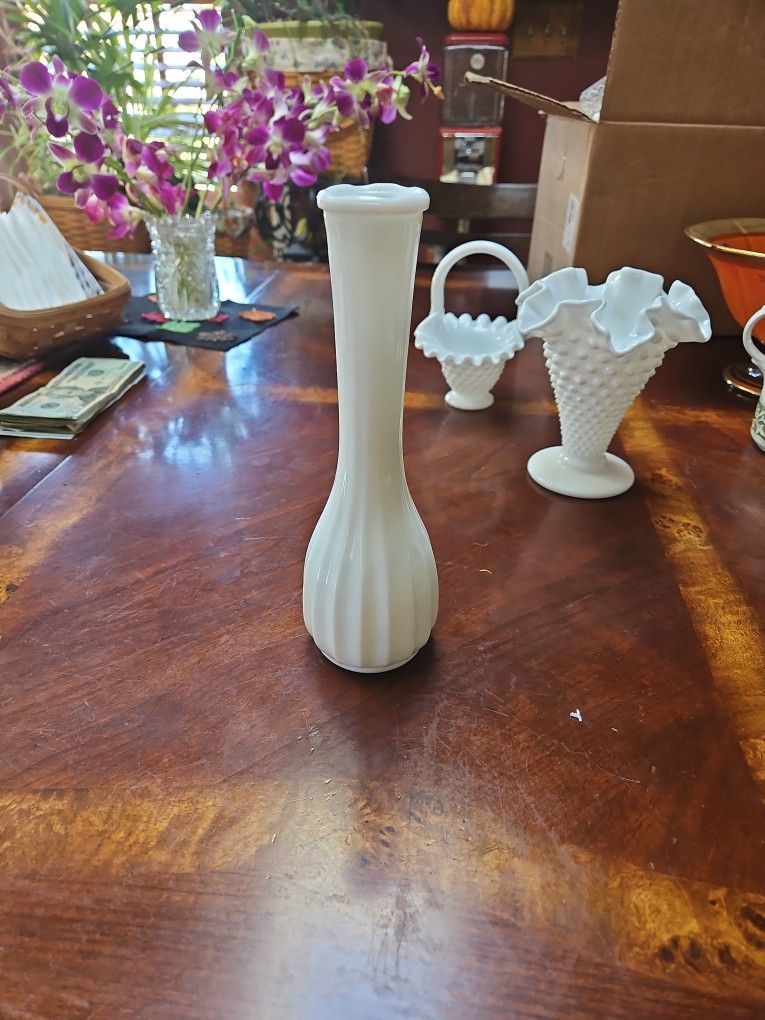 Milk Glass Vase