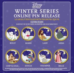 DSSH Glitter Pins Full Presale Set LE 400.  