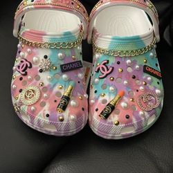 Designer Crocs Size 6