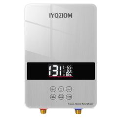 6.5KW Tankless Electric Water Heater,240V Instant Hot Water Heater for Kitchen & Sink,Self-Modulating Technology,Overheating Protection