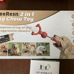 Brand New Dog Chew And Dog Water Bottle 
