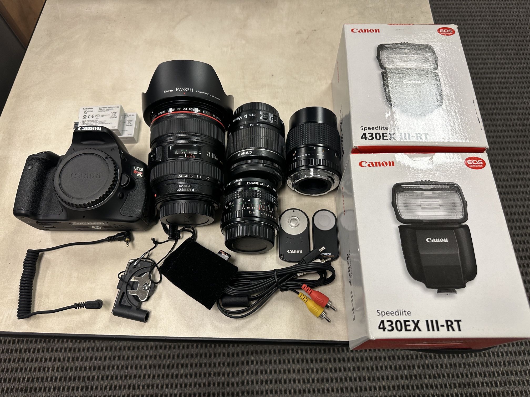 Canon Rebel T3i  With Accessories