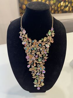 Christian Siriano Exquisite Statement Waterfall Necklace
