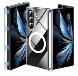 Magnetic for Samsung Galaxy Z Trifold Case, Z Trifold Case [Compatible with MagSafe]Transparent Military Grade Drop Magnetic Hinge Protection Rugged S