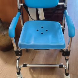 Deluxe Shower Chair, Commode, Like New