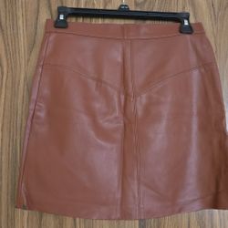 Beautiful Leather Miniskirt