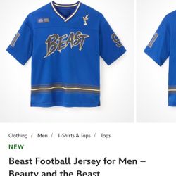 Beast Football Disneyland Jersey Xsmall