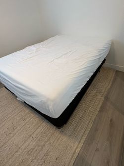 Full Size Mattress with Box Spring and Frame