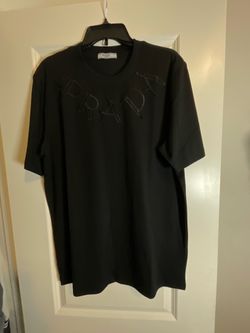 Prada Embroidered Logo T-Shirt